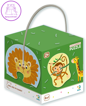 DODO Puzzle Safari 6v1 (2,3,4 dílky)