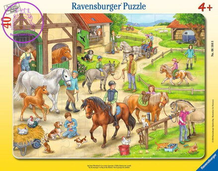 RAVENSBURGER Puzzle Den na ranči 40 dílků