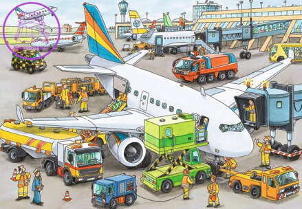 RAVENSBURGER Puzzle Rušné letiště 35 dílků