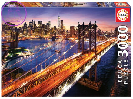 EDUCA Puzzle Soumrak na Manhattanu 3000 dílků