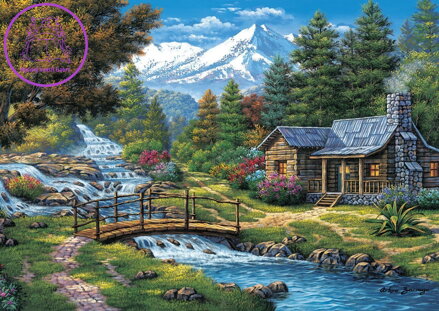 ART PUZZLE Puzzle Dva vodopády 2000 dílků