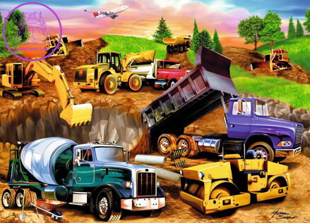 RAVENSBURGER Puzzle Staveniště 60 dílků