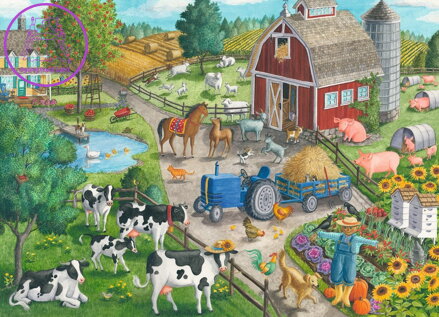 RAVENSBURGER Puzzle Doma na farmě 60 dílků