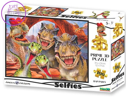 PRIME 3D Puzzle Raptoří selfie 3D 100 dílků