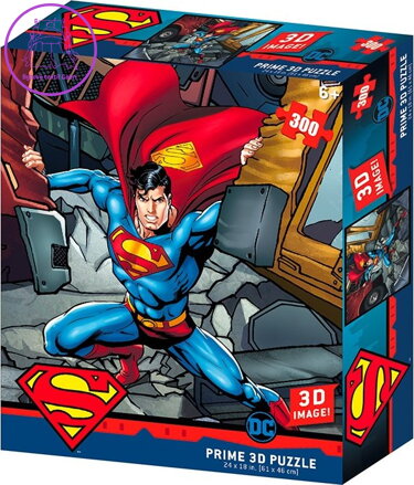 PRIME 3D Puzzle Superman 3D 300 dílků