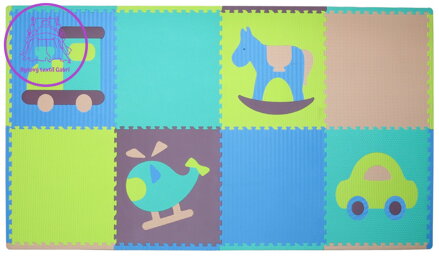 BABY GREAT Pěnové puzzle Klučičí hračky SX (60x60) s okraji