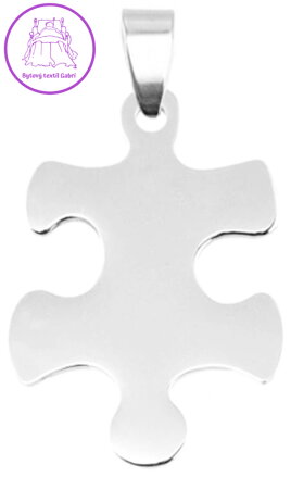 Ocelový přívěsek Puzzle (levý)