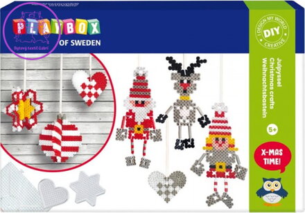 PLAYBOX Zažehlovací korálky 3D Sada Vánoční ozdoby 4000ks