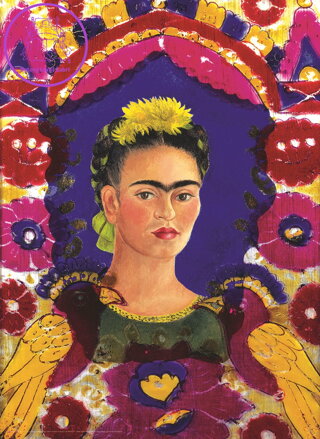 EUROGRAPHICS Puzzle Autoportrét Frida Kahlo 100 dílků