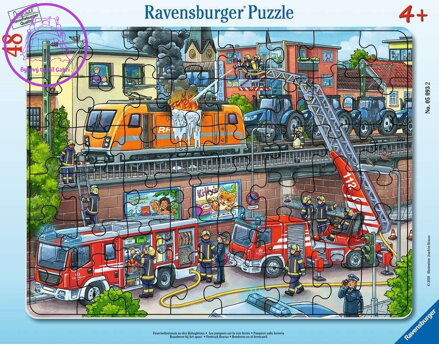 RAVENSBURGER Puzzle Hasiči v akci 48 dílků