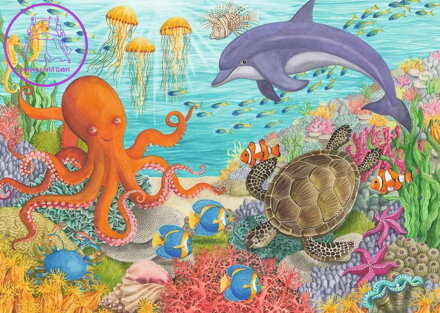 RAVENSBURGER Puzzle Přátelé z oceánu 35 dílků