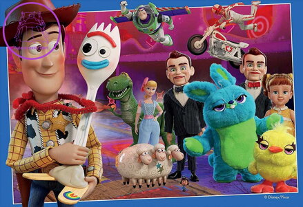 RAVENSBURGER Puzzle Toy story 4: Woody a Forky 35 dílků