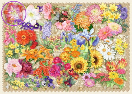 RAVENSBURGER Puzzle Nádherná květena 1000 dílků
