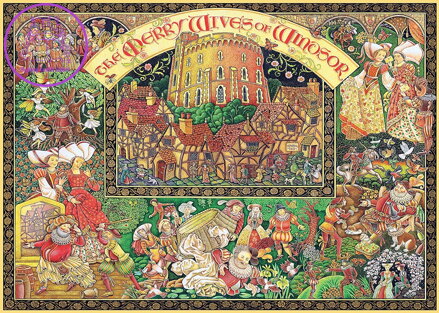 RAVENSBURGER Puzzle Veselé paničky windsorské 1000 dílků