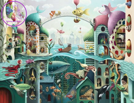 RAVENSBURGER Puzzle Kdyby ryby mohly chodit 2000 dílků