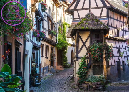 RAVENSBURGER Puzzle Eguisheim, Francie 1000 dílků