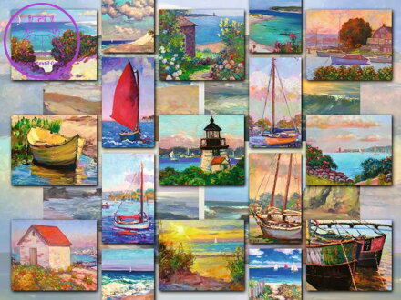 RAVENSBURGER Puzzle Lodě a pobřeží 1500 dílků