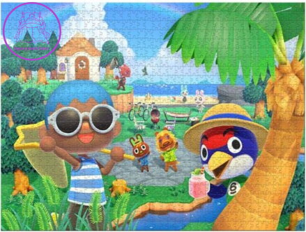 WINNING MOVES Puzzle Zábava v Animal Crossing 500 dílků