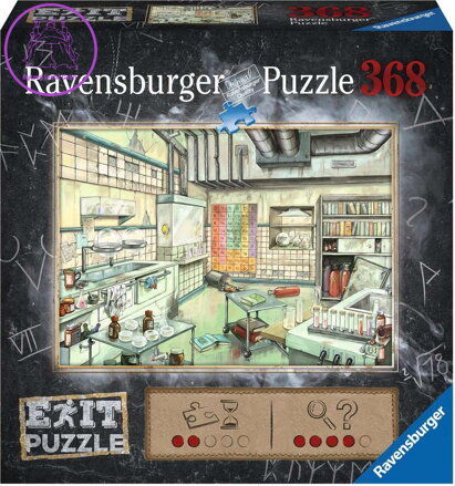 RAVENSBURGER Únikové EXIT puzzle Laboratoř 368 dílků