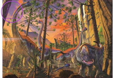 EDUCA Puzzle Zvědavý dino 500 dílků