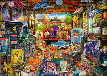 SCHMIDT Puzzle Bleší trh v garáži 500 dílků