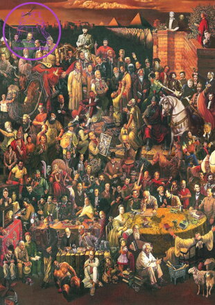 ART PUZZLE Puzzle 113 osobností 1500 dílků