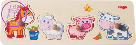 HABA Dřevěná vkládačka Zvířátka