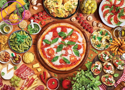 EUROGRAPHICS Puzzle Italský stůl 1000 dílků