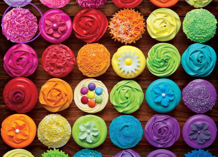 EUROGRAPHICS Puzzle Dortíková duha 1000 dílků (Cupcake)