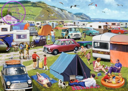 RAVENSBURGER Puzzle Kempování v karavanu 1000 dílků