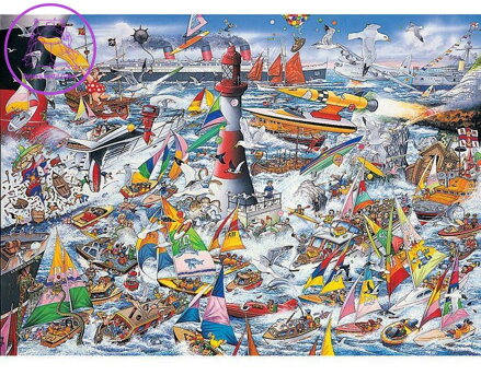 GIBSONS Puzzle Miluji lodě 1000 dílků