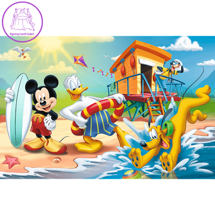 TREFL Puzzle Mickey Mouse na pláži 60 dílků