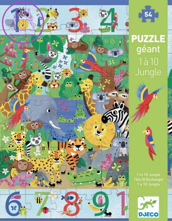 DJECO Puzzle Džungle 54 dílků