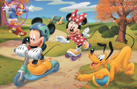 TREFL Puzzle Mickey Mouse: Bruslení v parku 54 dílků