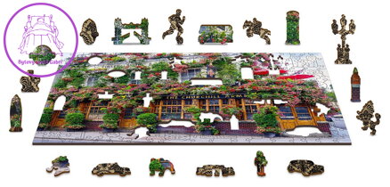 WOODEN CITY Dřevěné puzzle Londýnská hospoda 2v1, 300 dílků EKO