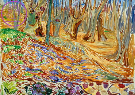 BLUEBIRD Puzzle Jilmový les na jaře (1923) 1000 dílků