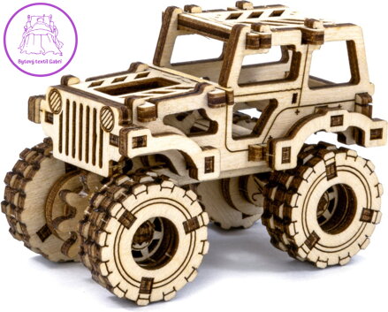 WOODEN CITY 3D puzzle Superfast Monster Truck č.1