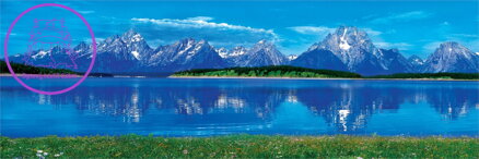 MASTERPIECES Panoramatické puzzle Grand Tetons National Park, Wyoming 1000 dílků
