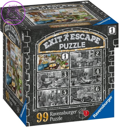 RAVENSBURGER Únikové EXIT puzzle Strašidelné sídlo 1: V kuchyni 99 dílků