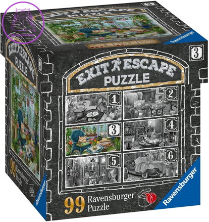 RAVENSBURGER Únikové EXIT puzzle Strašidelné sídlo 3: V zimní zahradě 99 dílků