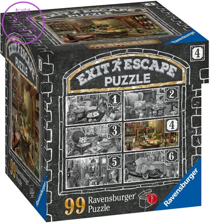 RAVENSBURGER Únikové EXIT puzzle Strašidelné sídlo 4: Ve vinném sklípku 99 dílků