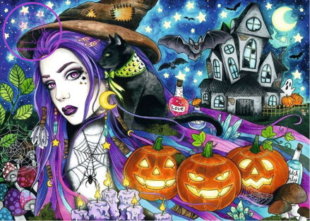 RAVENSBURGER Puzzle Halloween 1000 dílků