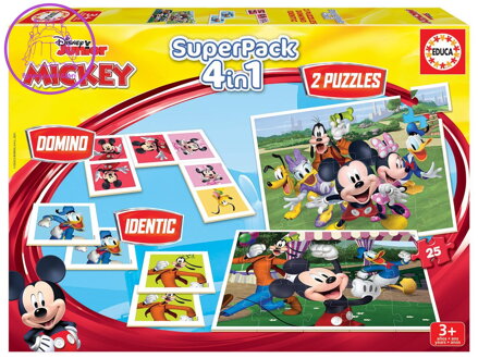 EDUCA Soubor her Mickey a přátelé 4v1