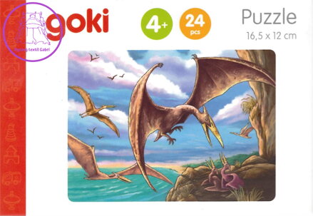 GOKI Dřevěné puzzle Dinosauři: Pterodactyl 24 dílků