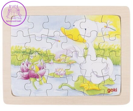 GOKI Dřevěné puzzle Kačenka 24 dílků