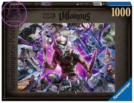 RAVENSBURGER Puzzle Marvel Villainous: Killmonger 1000 dílků