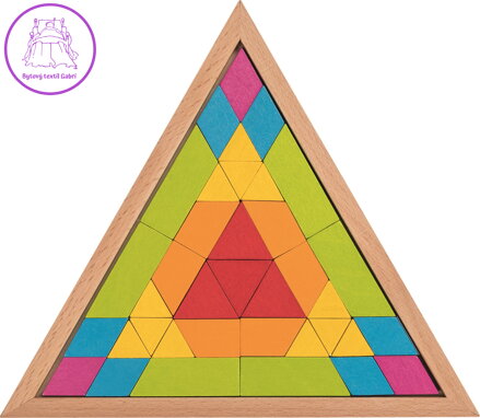 GOKI Dřevěná mozaika Trojúhelník
