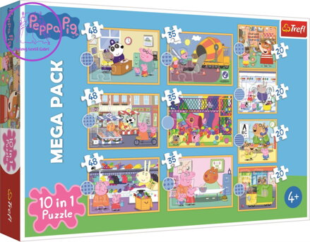 TREFL Puzzle Prasátko Peppa 10v1