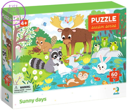 DODO Puzzle Roční období: Slunečné dny 60 dílků