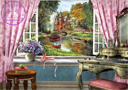 ART PUZZLE Puzzle Zámek v mém okně 1500 dílků